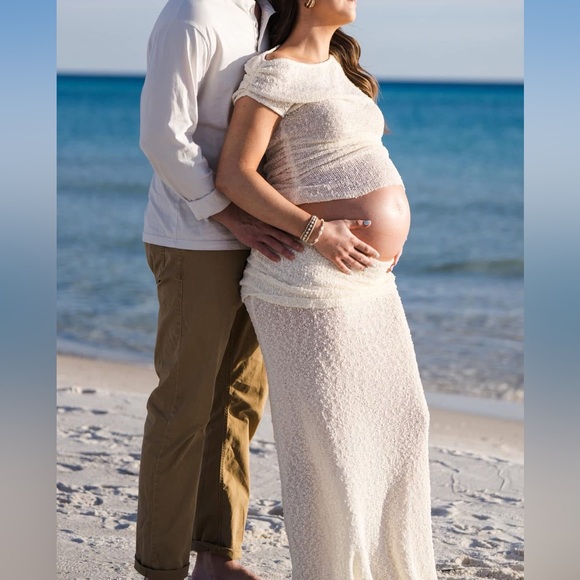 Meshki Ivory Knit Set TOP - Picture 2 of 2